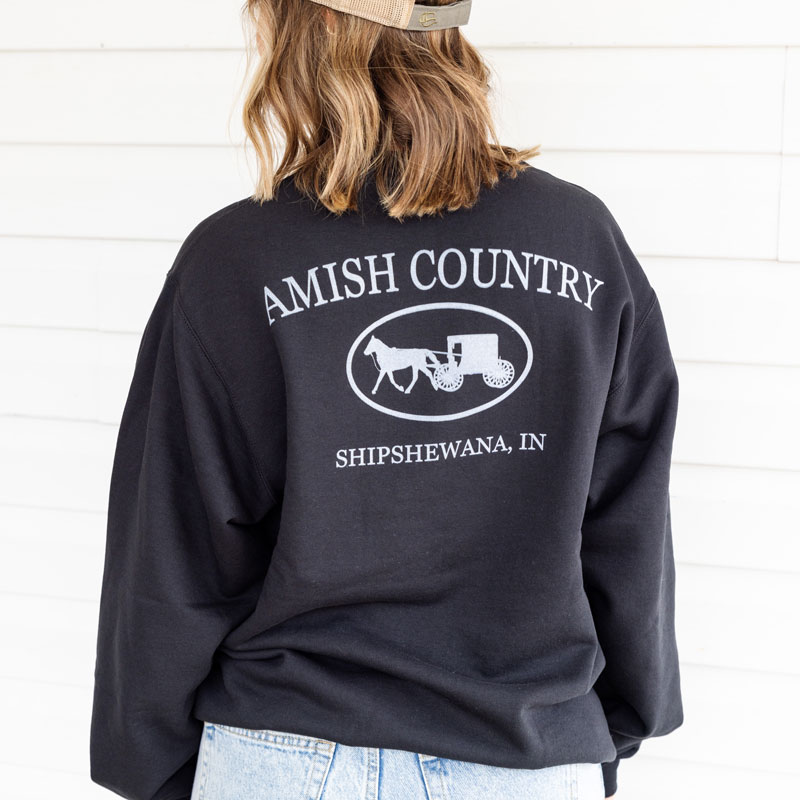 Amish Country Crewneck - Black