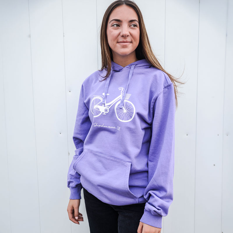 Bicycle Hoodie - Merlot