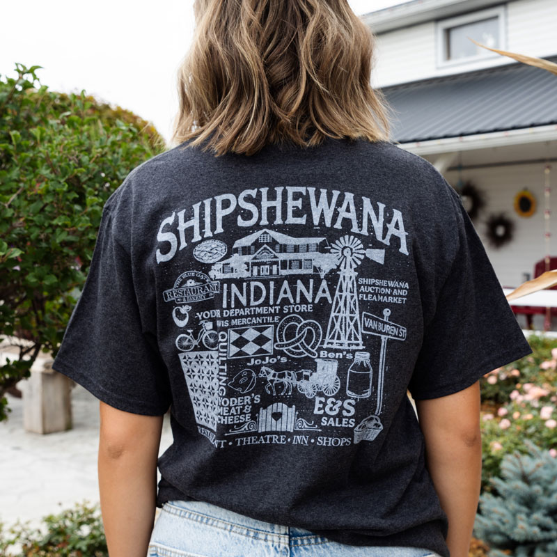 Shipshewana Collage T-Shirt - Grey