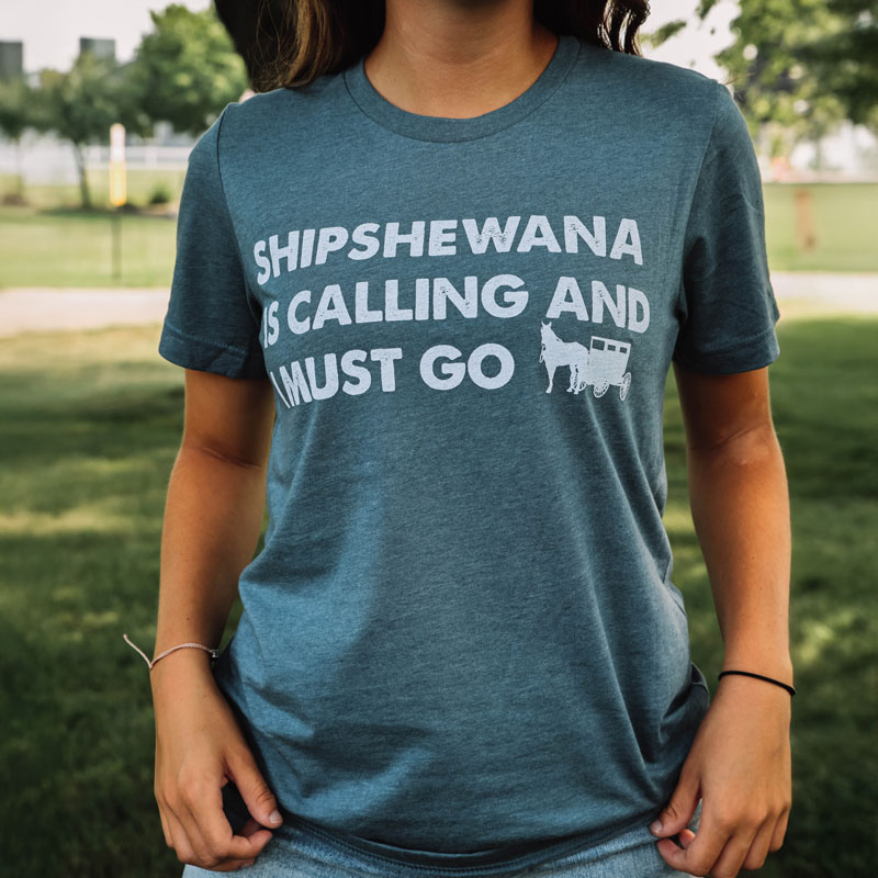 Shipshewana is Calling T-Shirt - Heathered Slate